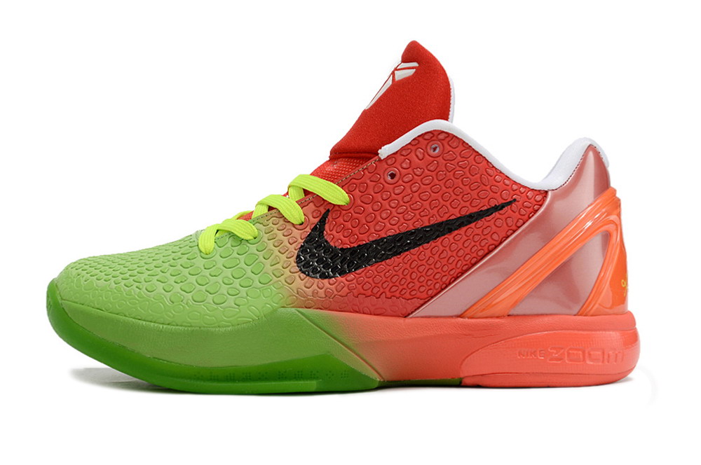 Nike Kobe 6 Red Green Grinch